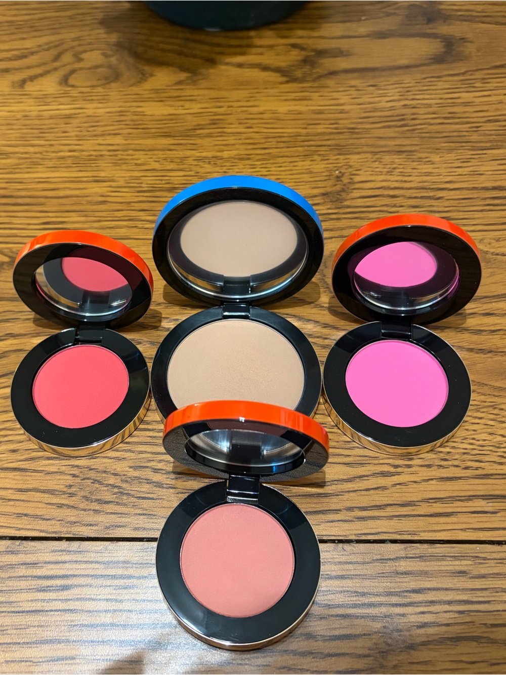 MAKE Beauty Powder BLUSH x 3 & BRONZER: Fuchsia Flush, Crimson Sky, New Moon etc